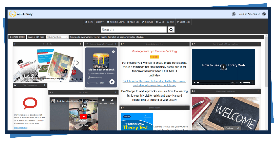 An Accessit Web App built for Further Education